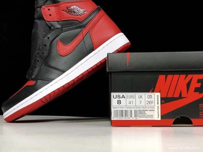 Kick Theory Banned High 1 Jordan Retro OG Air 555088-001 0717